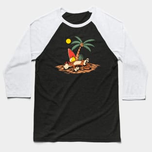 Sleeping on the beach Baseball T-Shirt